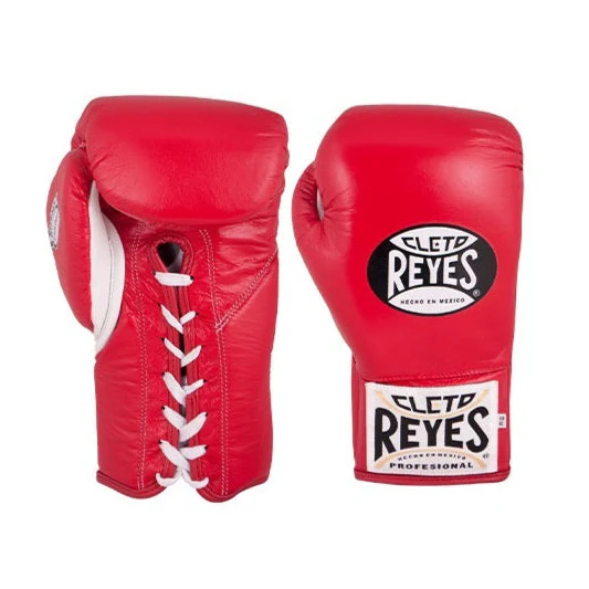 CLETO REYES FIGHT GLOVES SAFETEC BOXING LACE RED