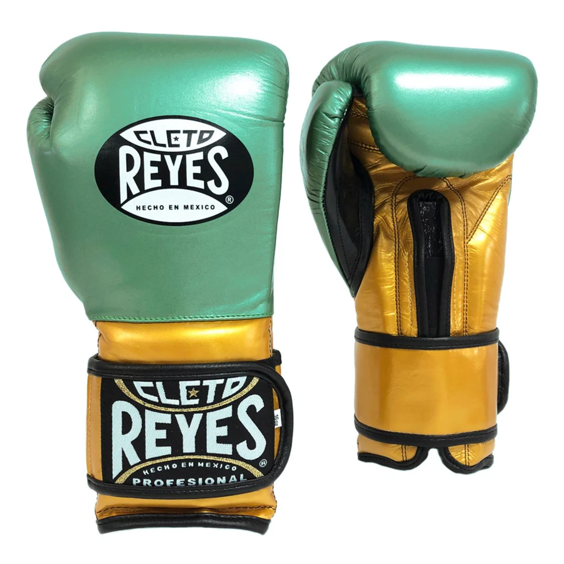 CLETO REYES GLOVES HOOK AND LOOP WBC LIMITED EDITION METALLIC GREEN/GOLD