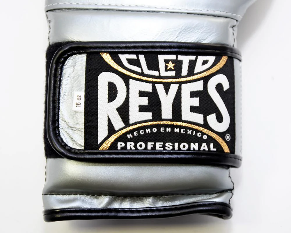 CLETO REYES GLOVES HOOK AND LOOP SILVER TITANIUM - Image 6