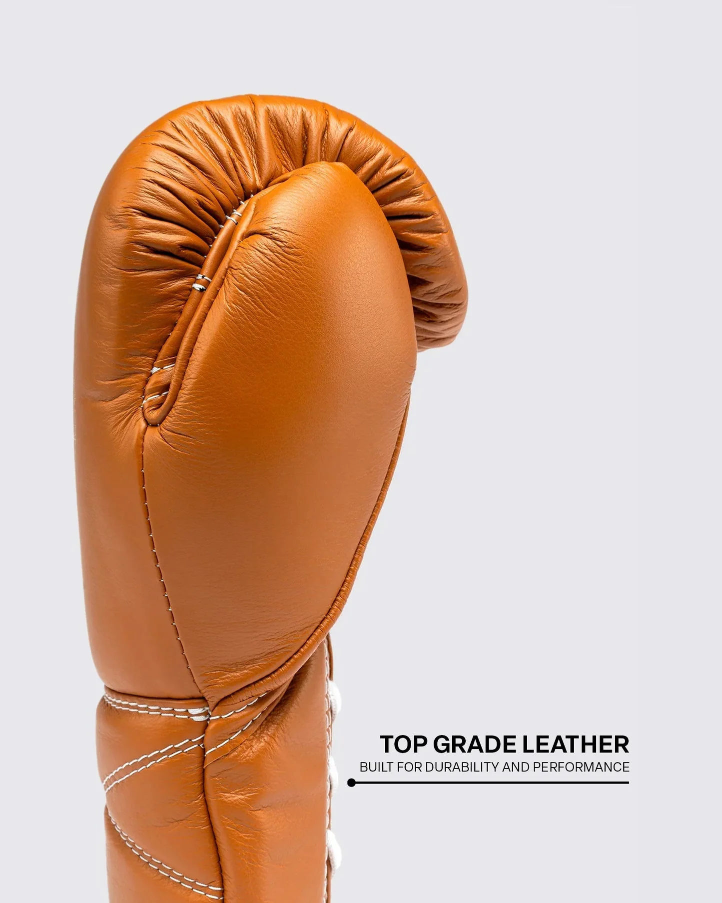 FLY BOXING GLOVES SUPERLACE 2 PREMIUM LEATHER WINDOR TAN - Image 5