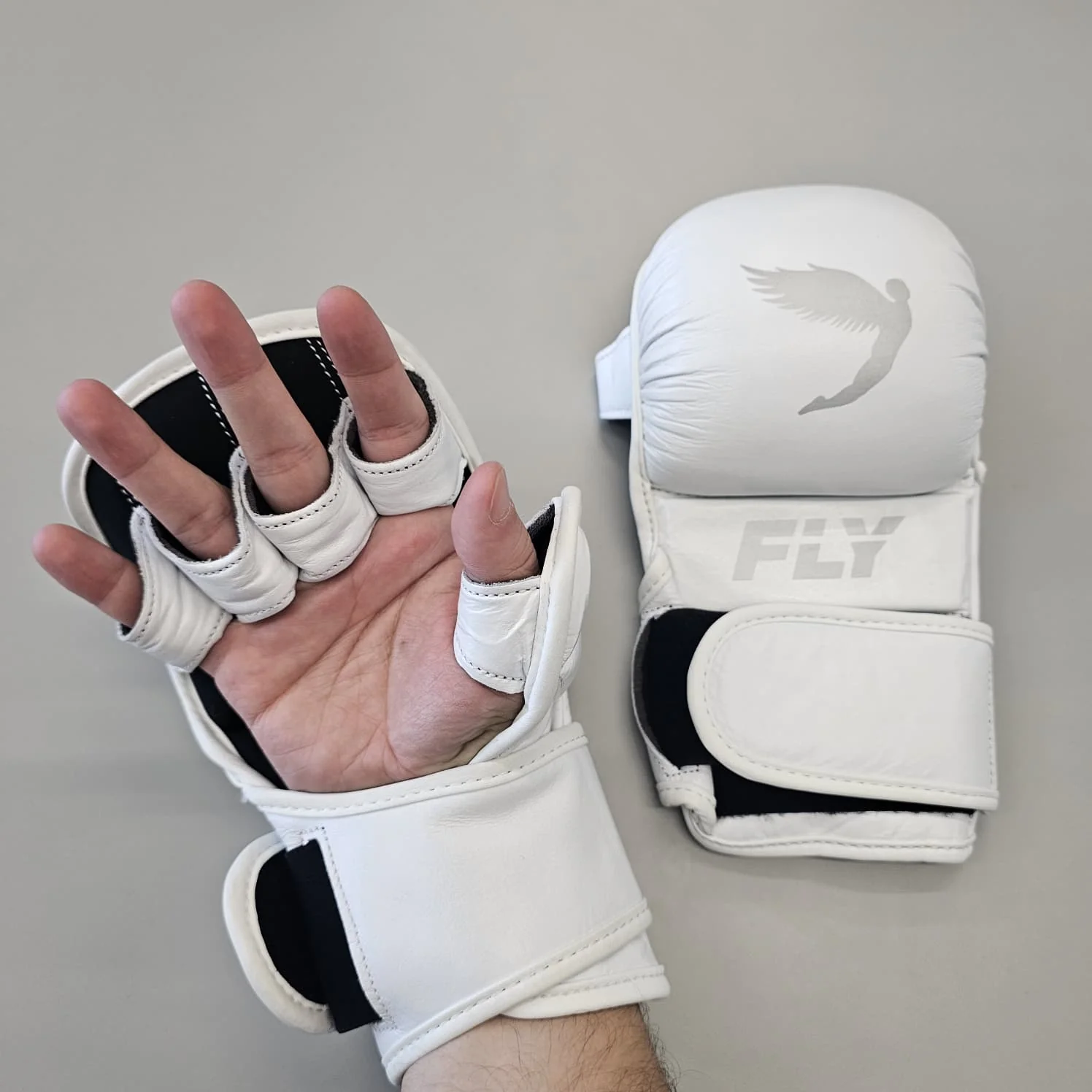 FLY MMA GLOVES SHADOW M 2.0 WHITE - Image 2