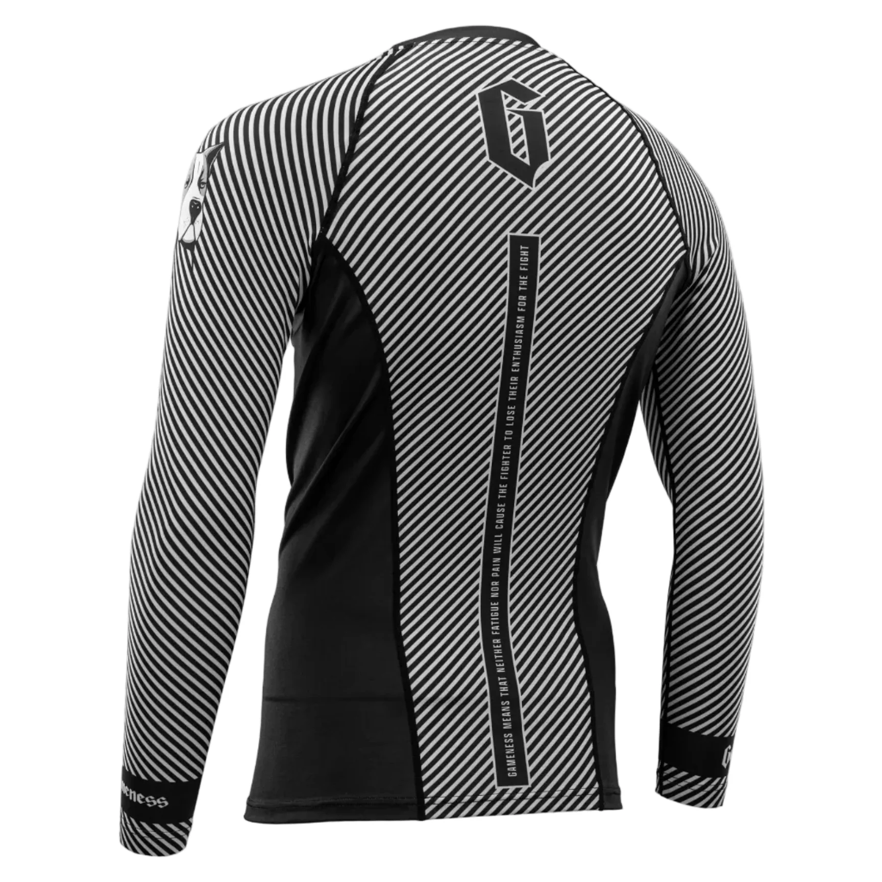 GAMENESS RASHGUARD L/S SPIRIT ANIMAL BLACK/WHITE - Image 3