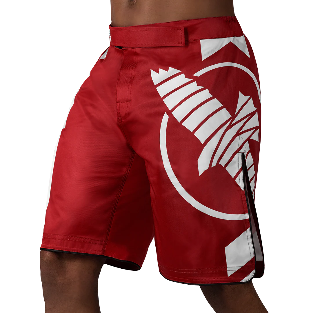 HAYABUSA SHORTS ICON LONG RED/WHITE