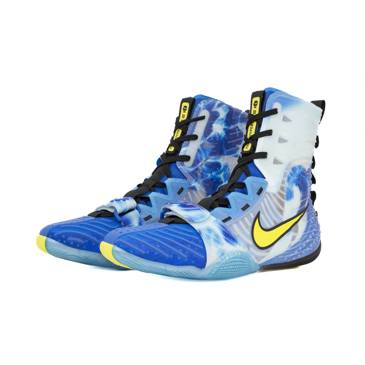 NIKE BOXING SHOES HYPERKO 3 LIMITED EDITION BLUE/SONIC YELLOW - Image 4