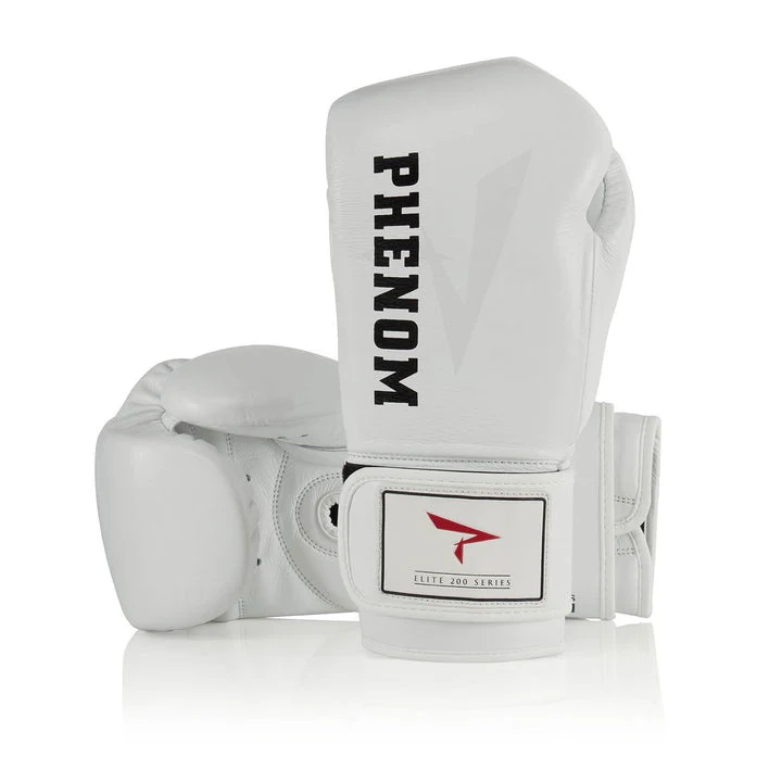 PHENOM BOXING GLOVES ELITE BAG XDT-200 HOOK AND LOOP WHITE - Image 4