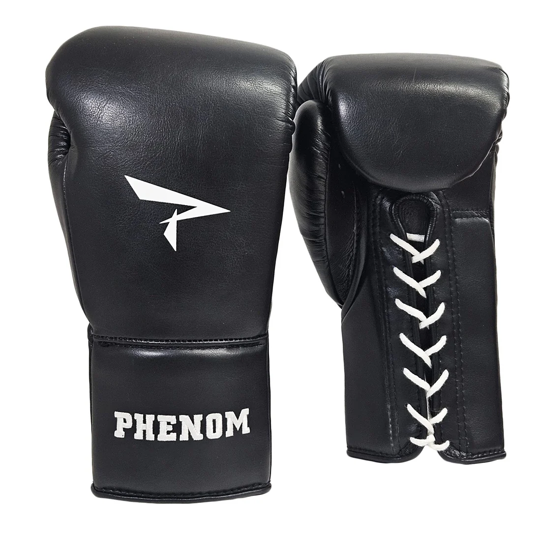 PHENOM BOXING GLOVES MICRO FIBER LACE MSG205 BLACK