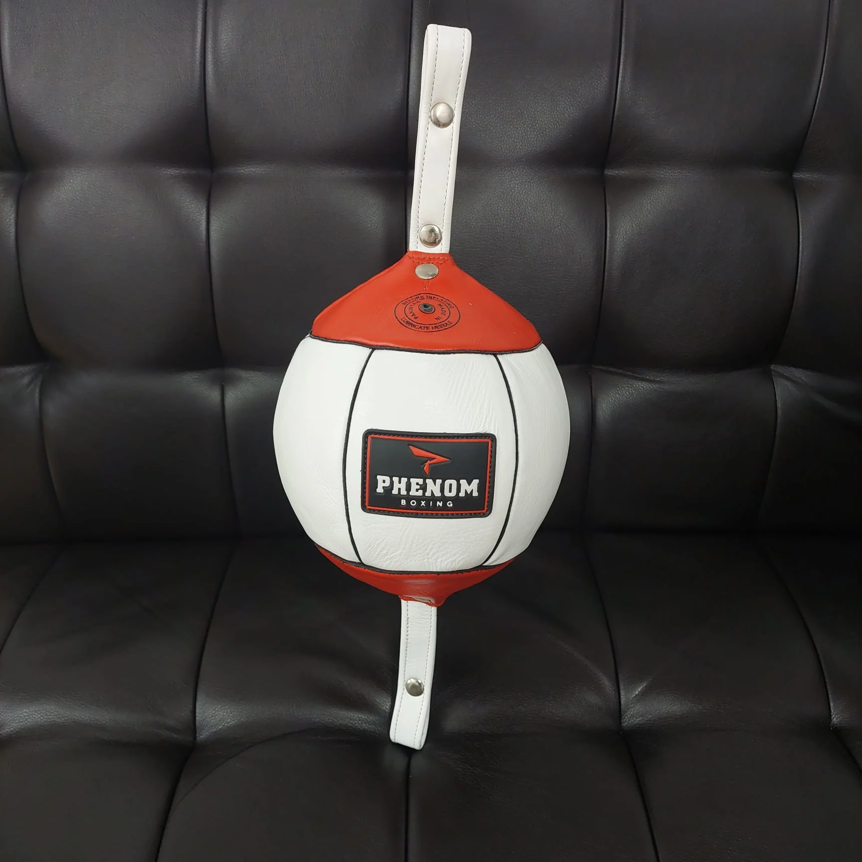 PHENOM BOXING DOUBLE END BAG DB1 - 7" WHITE/RED - Image 2