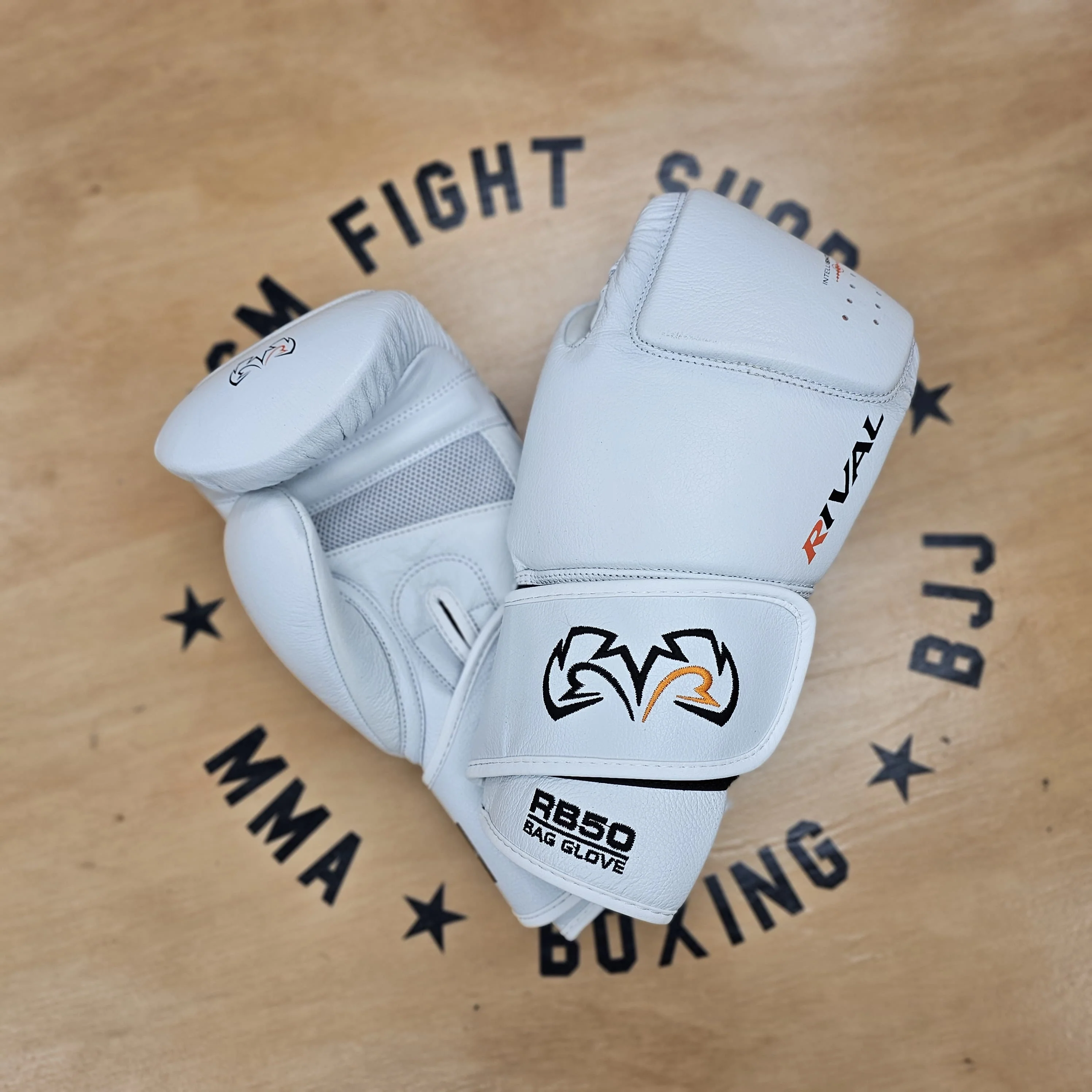 RIVAL BAG GLOVES RB50 INTELLI-SHOCK WHITE - Image 2