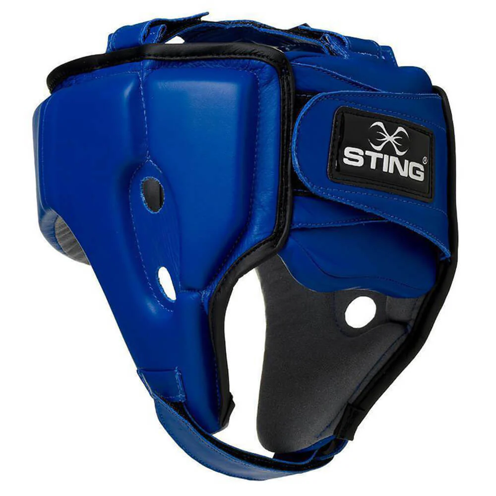 STING HEADGEAR USA BOXING APPROVED OPEN FACE BLUE - Image 3