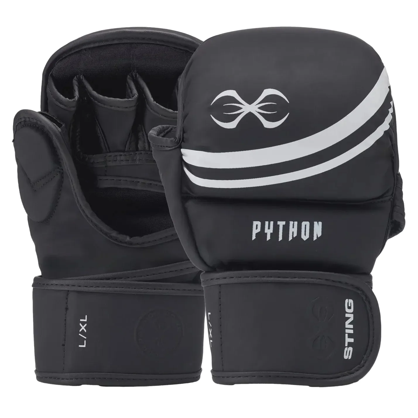 STING MMA GLOVES PYTHON MMA SPARRING BLACK