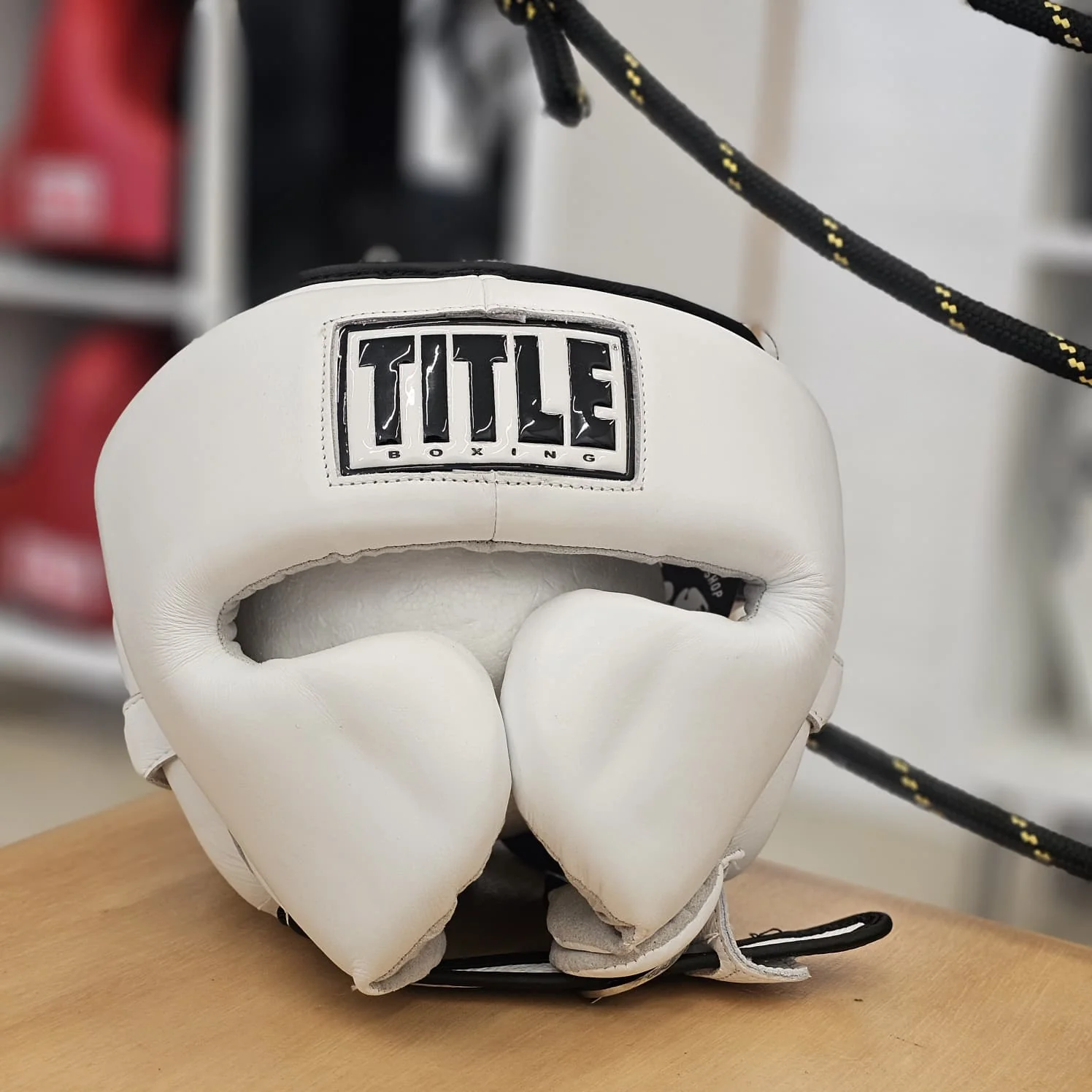 TITLE HEADGEAR LEATHER SPARRING JAPAN STYLE - WHITE - Image 2