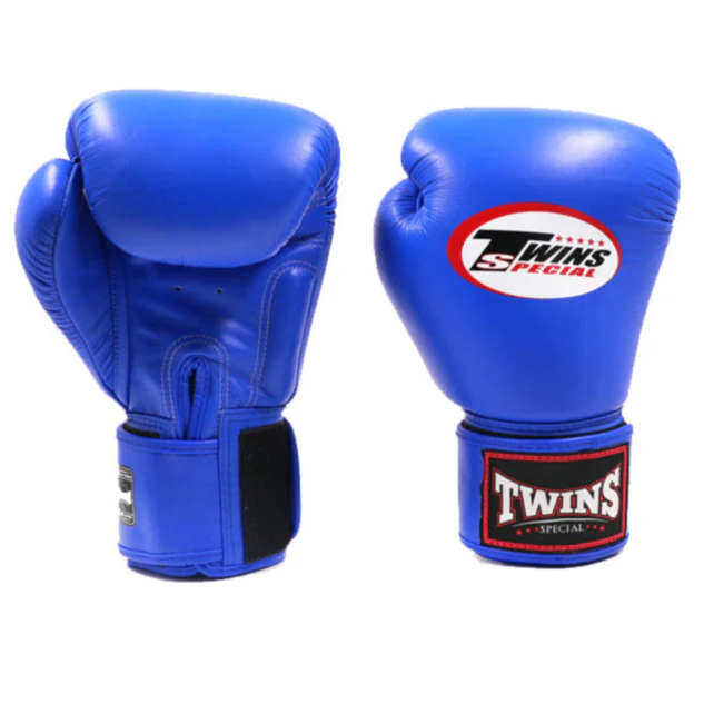 TWINS GLOVES LEATHER HOOK AND LOOP ROYAL BLUE