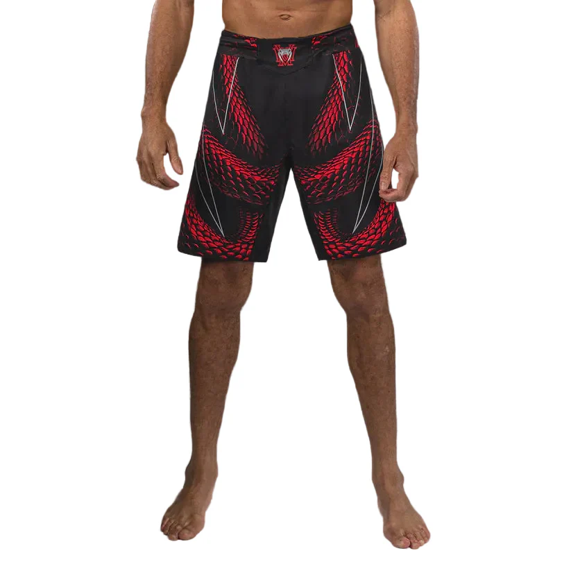 VENUM FIGHT SHORTS MMA MATUPA BLACK/RED/SILVER