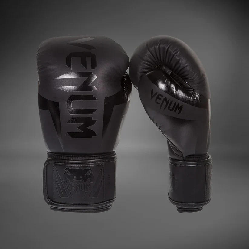 VENUM GLOVES ELITE BOXING H&L BLACK/BLACK - Image 3
