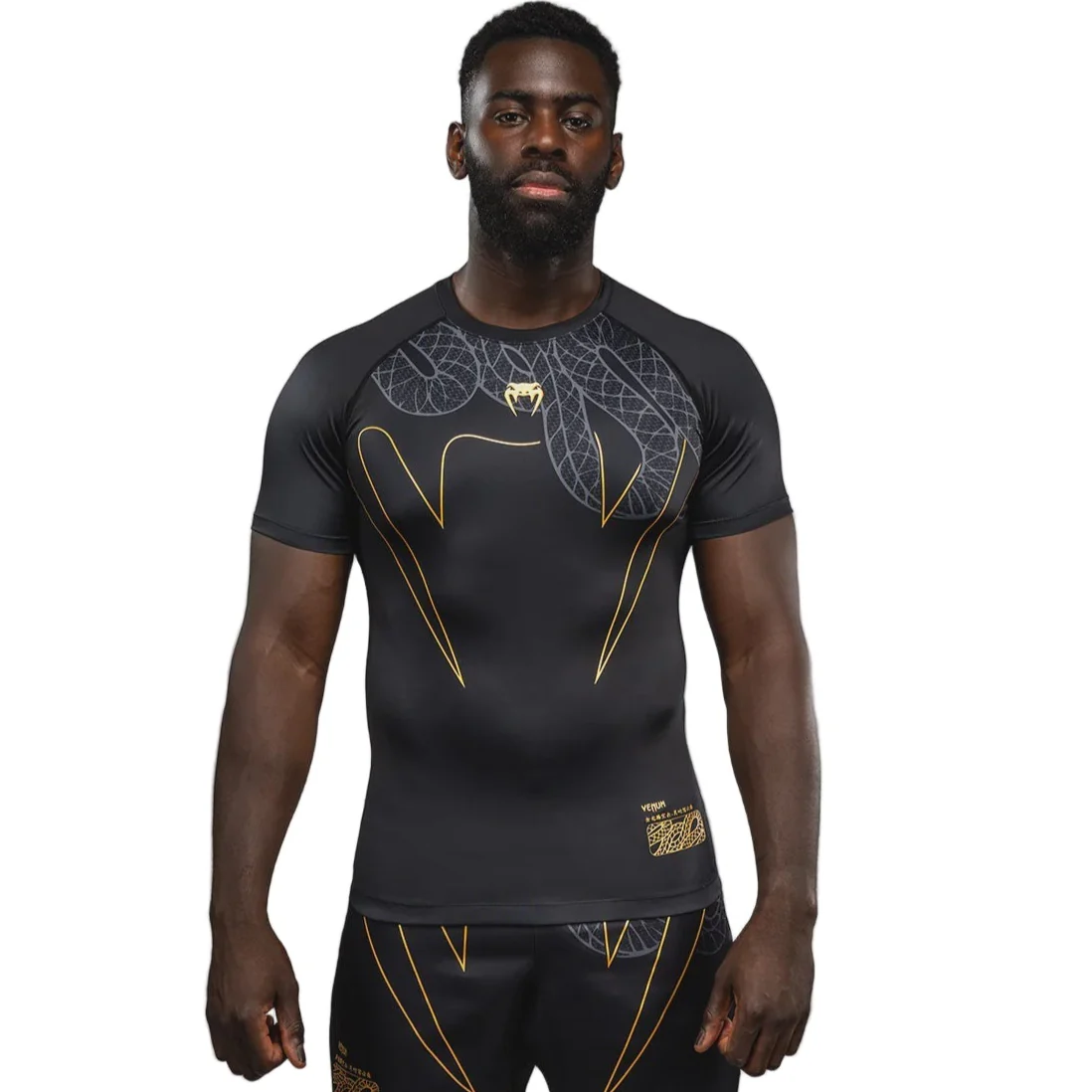 VENUM RASHGUARD S/S SERPENTI BLACK/GOLD
