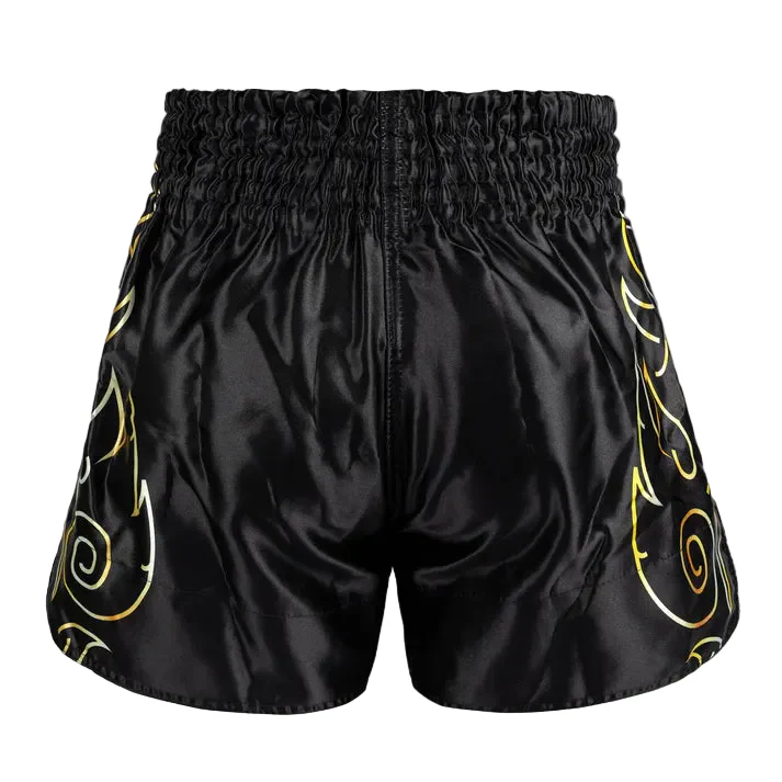 VENUM THAI SHORTS VTC FLAMES BLACK/WHITE - Image 3