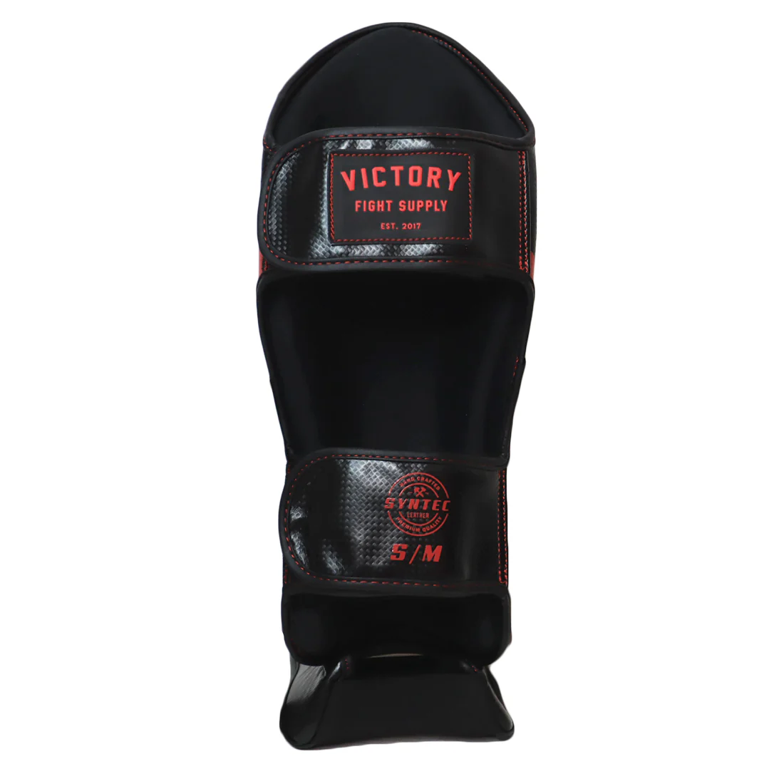 VICTORY SHINGUARDS CARBON SYNTEC BLACK/RED - Image 3