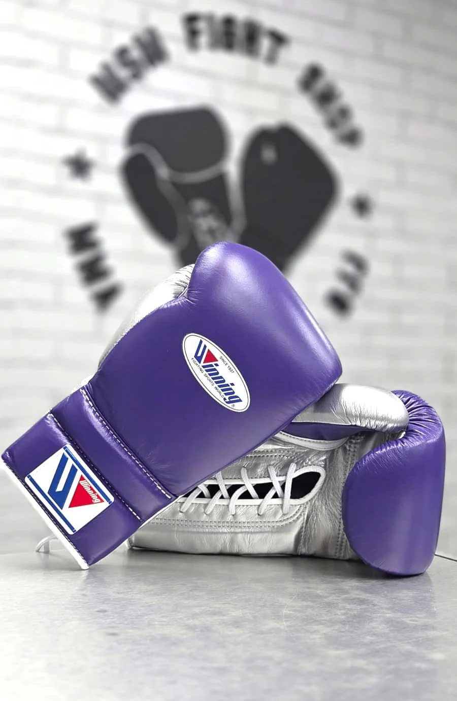 WINNING GLOVES CUSTOM LACE PURPLE/SILVER - Image 2