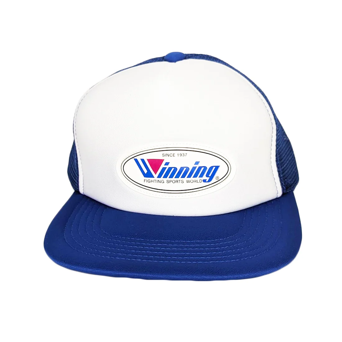 WINNING HAT LOGO TRUCKER CAP BLUE/WHITE - Image 4