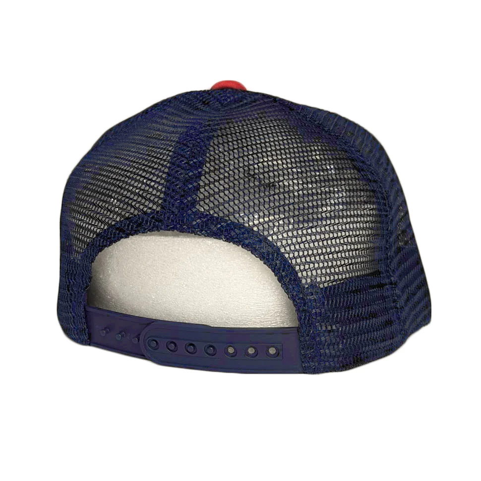 WINNING HAT LOGO TRUCKER CAP NAVY/RED/WHITE - Image 2
